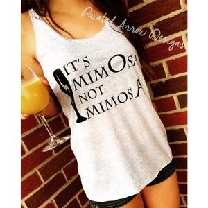 Glitter Printed Harry Potter Mimosa Brunch Tank